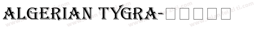 Algerian TYGRA字体转换